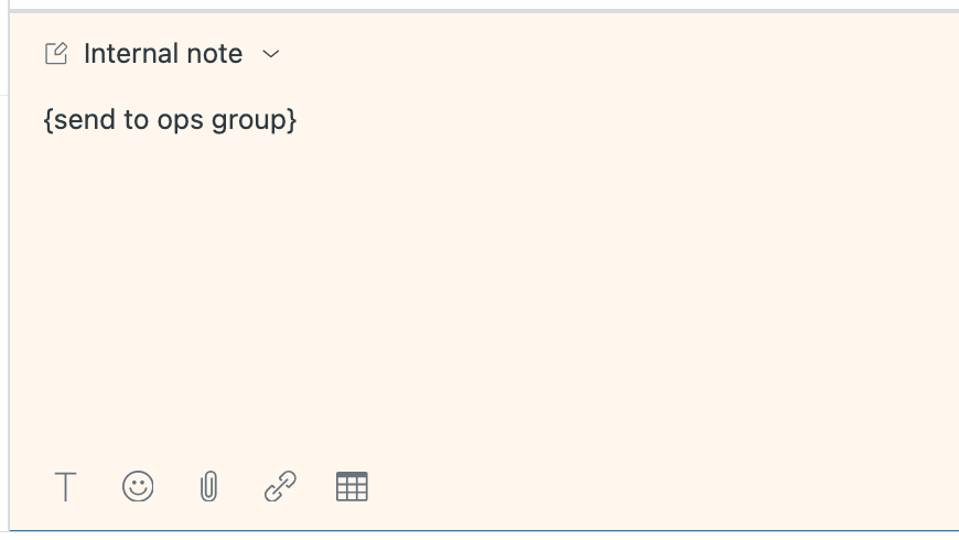 Trigger text example