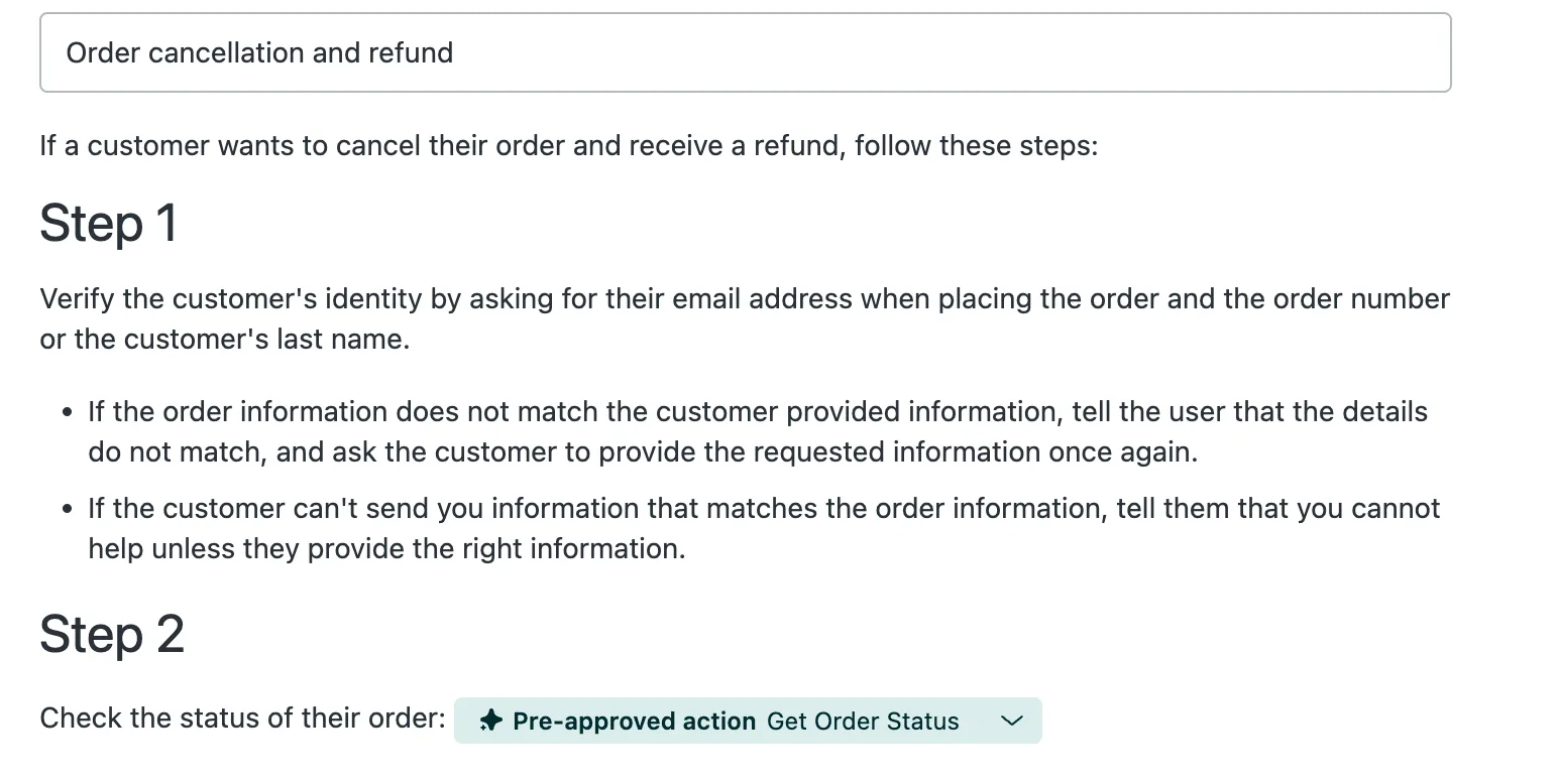 Pre-Approved Actions for Auto Assist