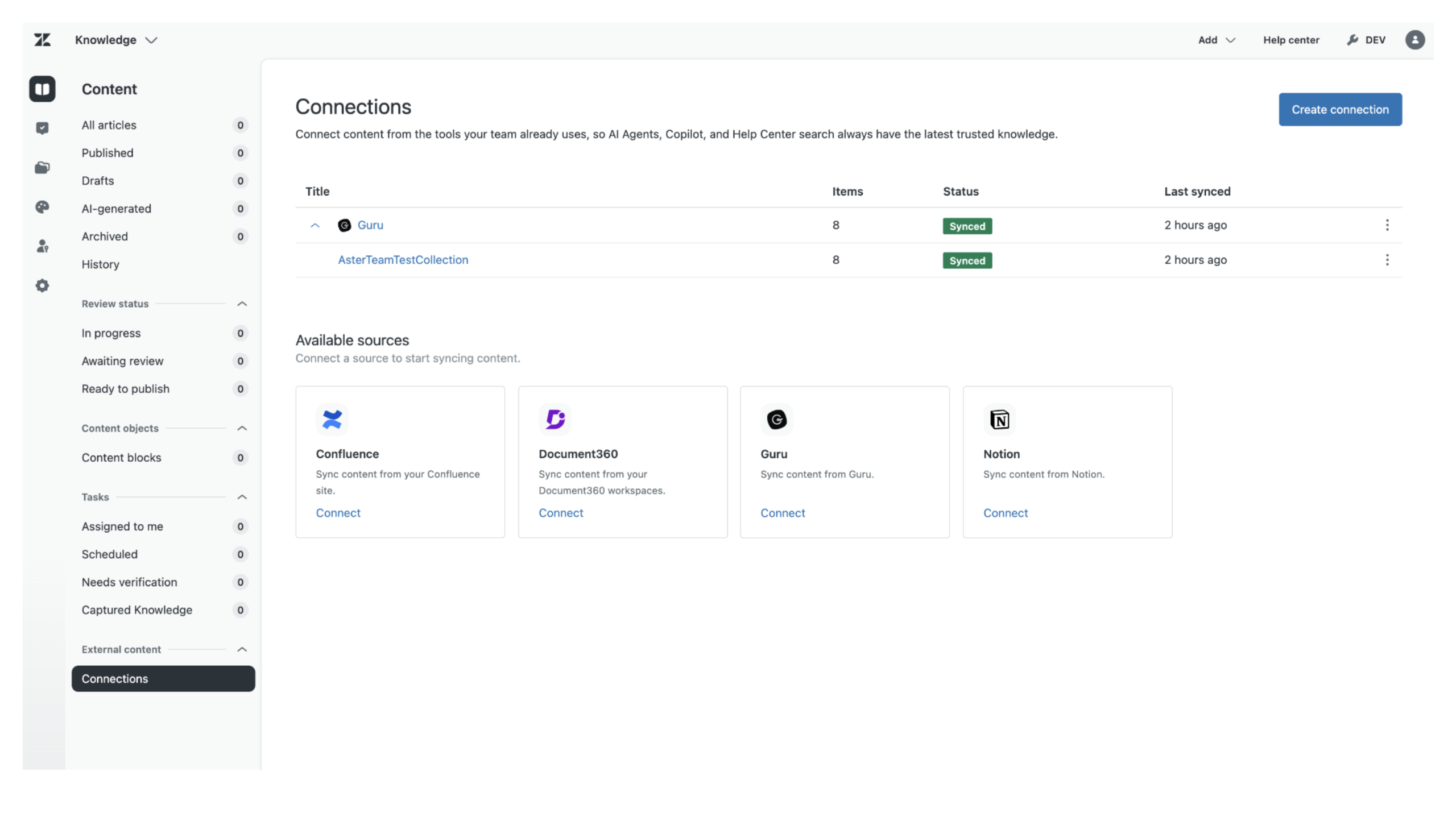 Guru as a knowledge source screenshot