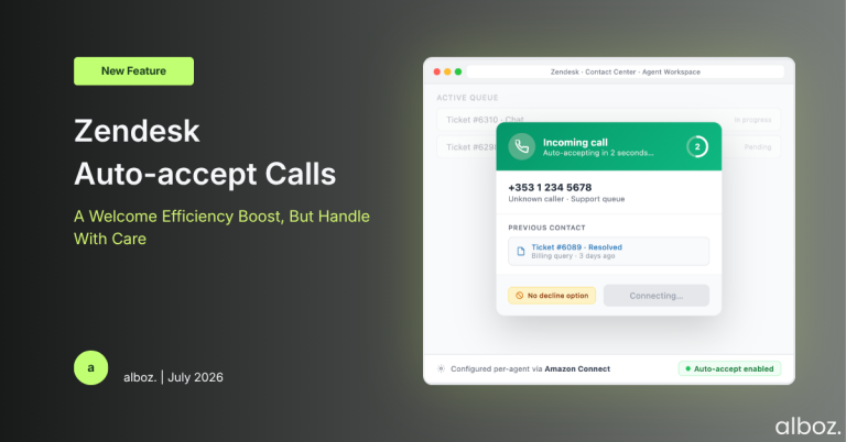 Zendesk Auto-accept calls
