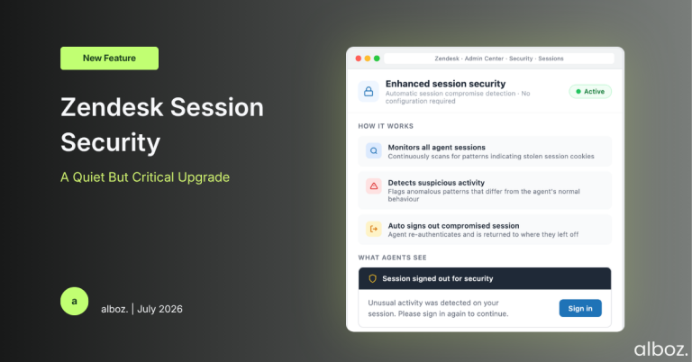 Zendesk session security