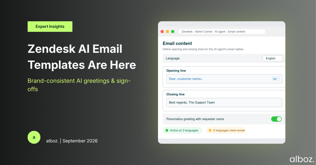 Zendesk AI templates