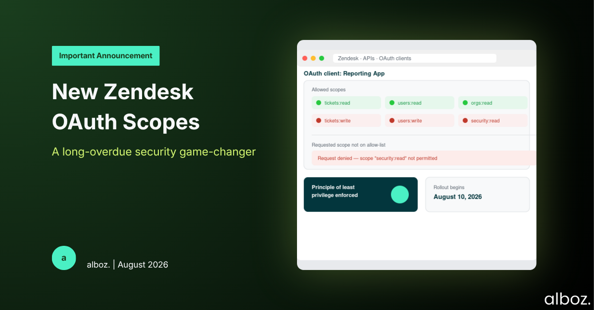 Zendesk OAuth Scopes