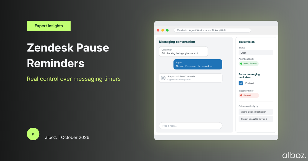 Zendesk Pause Reminders