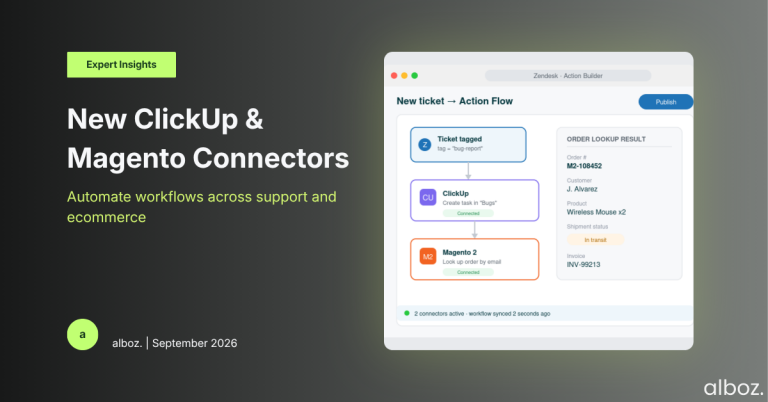 Zendesk action builder connectors