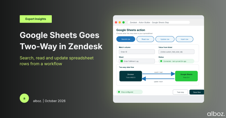 Zendesk Google Sheets Actions