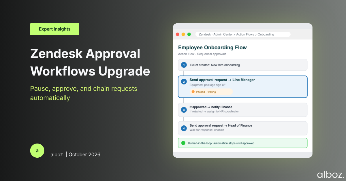 Zendesk approval workflows